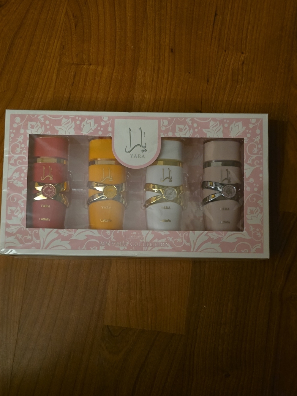 Lattafa Yara Women Perfume Set - Dark Pink, Orange, White, Pink